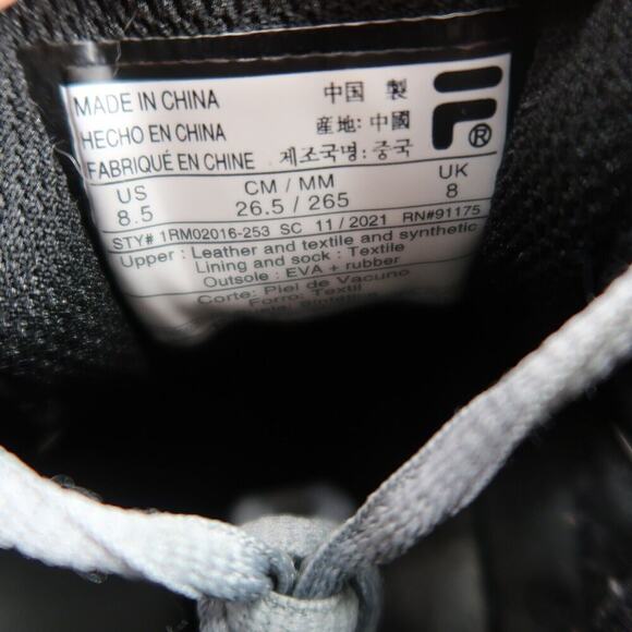 Fila Shoes Mens 8.5 Athletic Trainers Envizion Running Active Comfort Lace Up - Picture 12 of 14